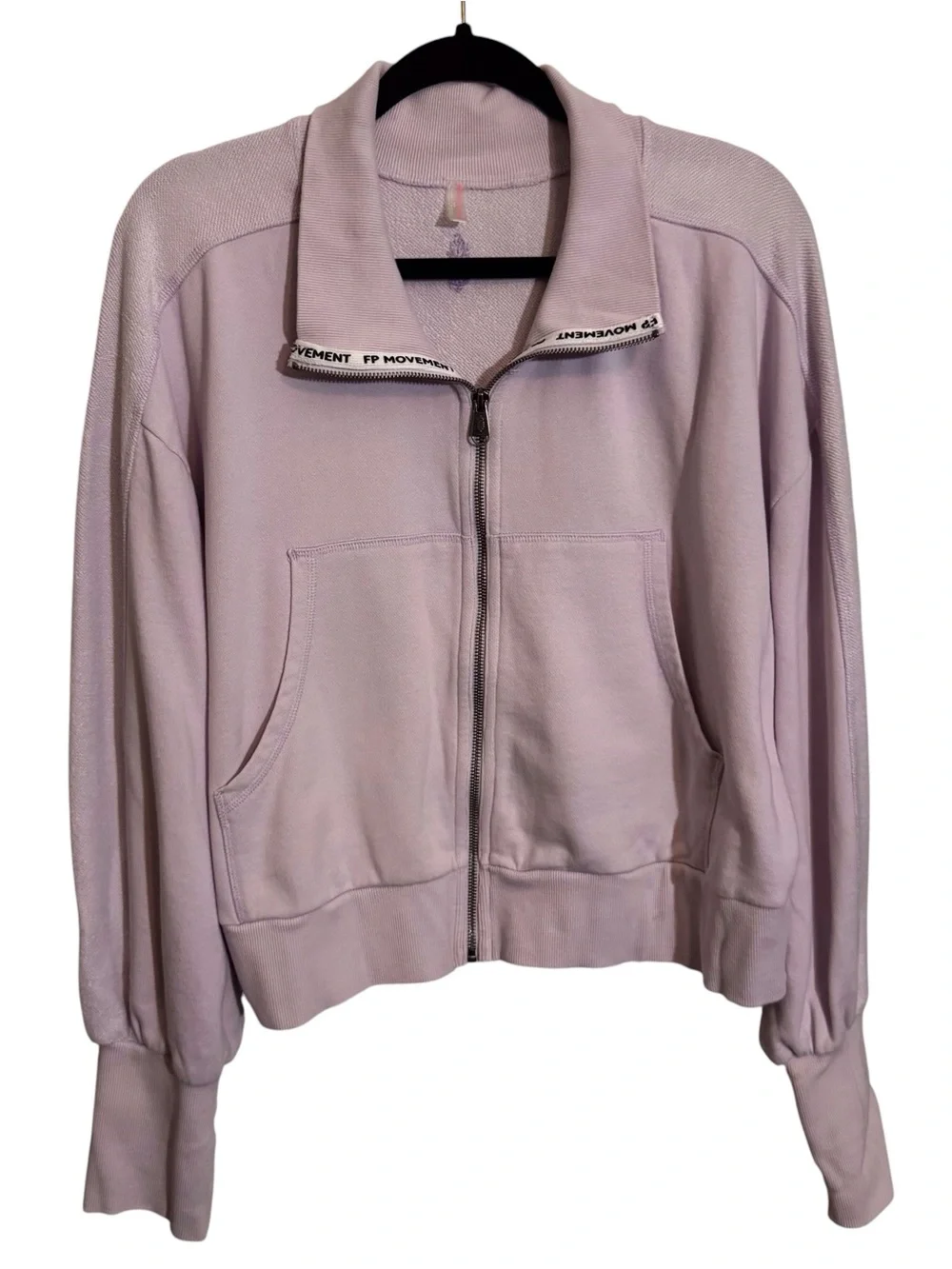 FP Movement Size Large Purple High Jump Zip Up Jacket Athleisure Gym Yoga
